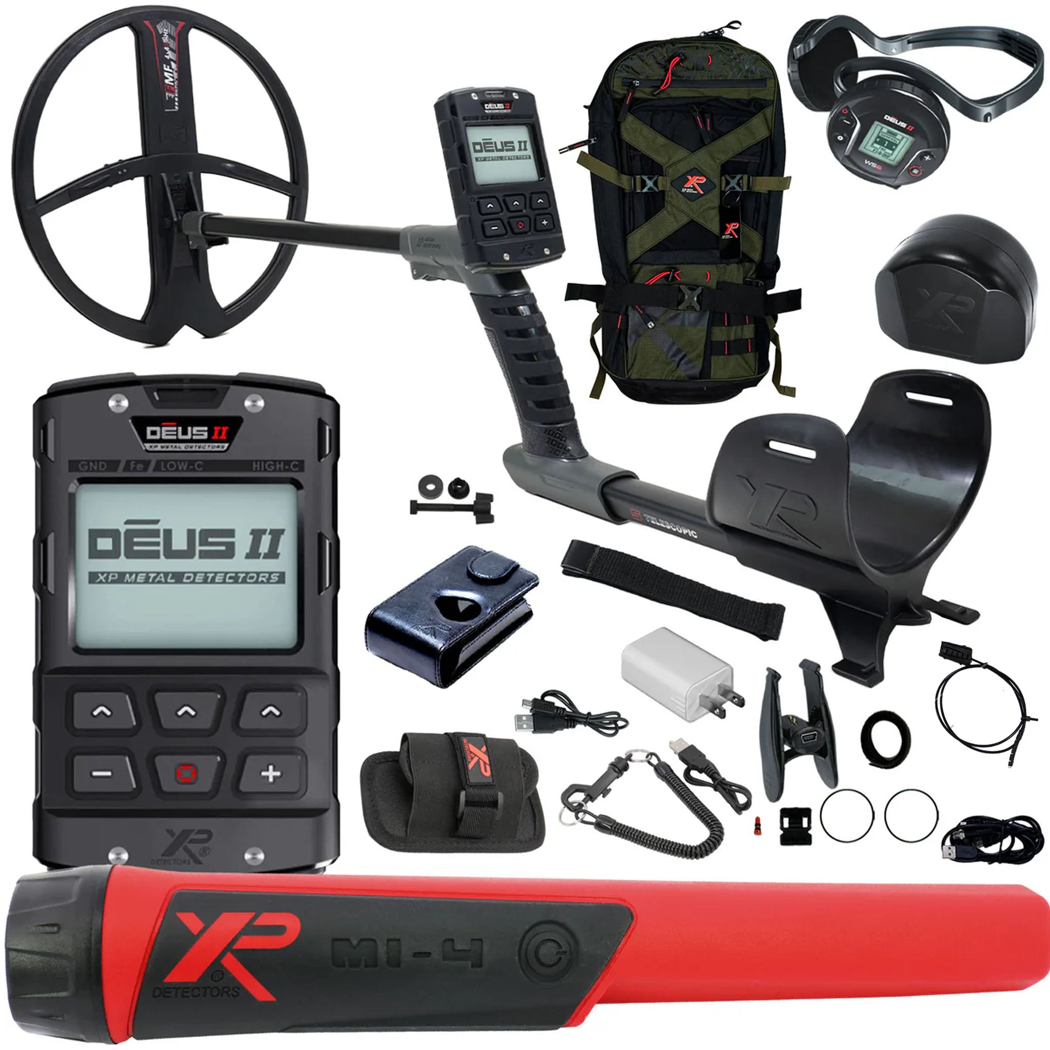 XP DEUS II Fast Multi Frequency Metal Detector with 13x11" FMF Search Coil