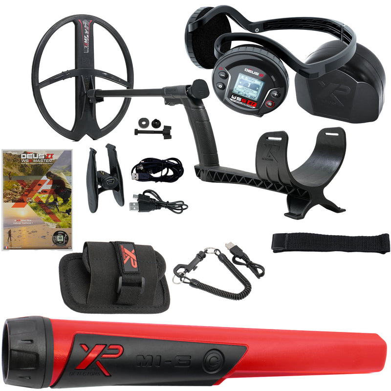 XP DEUS II WS6-ST Master Fast Multi Frequency Metal Detector with 13 x 11" FMF Search Coil