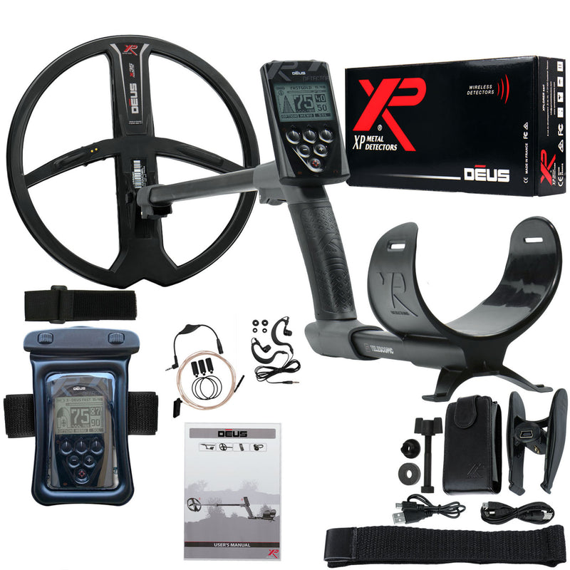 XP Deus Detector with Remote, 11" X35 Coil and Waterproof Kit