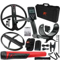 XP Deus Metal Detector, MI-6 Pinpointer, Remote Screen & X35 Coils