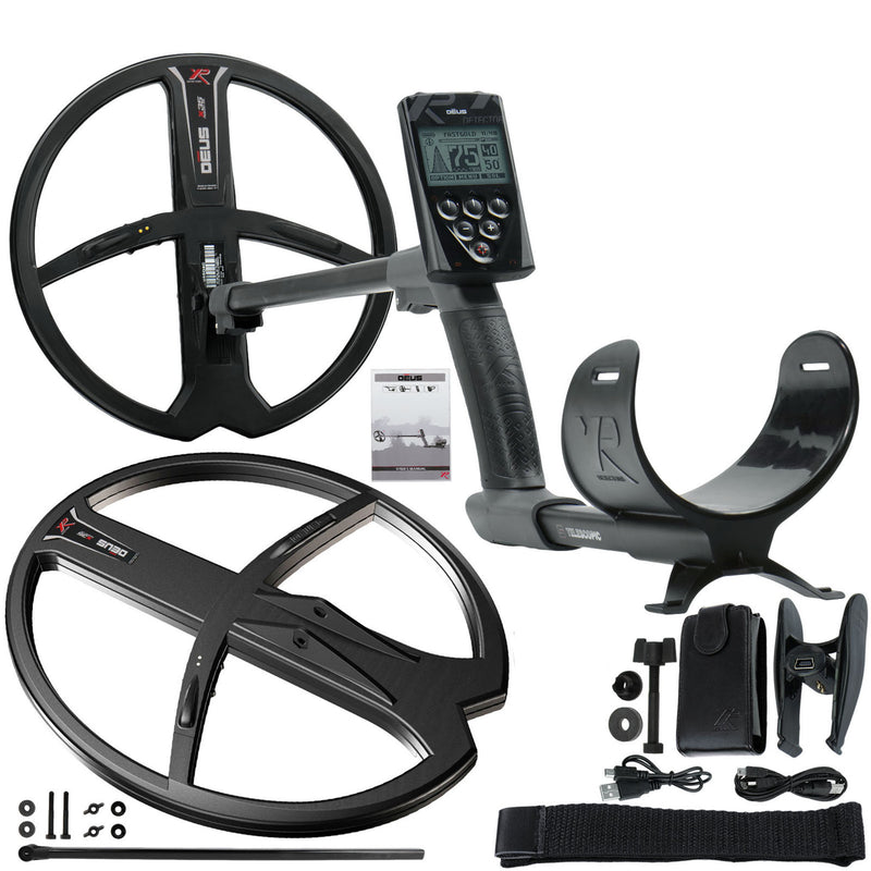 XP Deus Detector Deep Gold & Relic Bundle, Remote and 2 X35 Coils