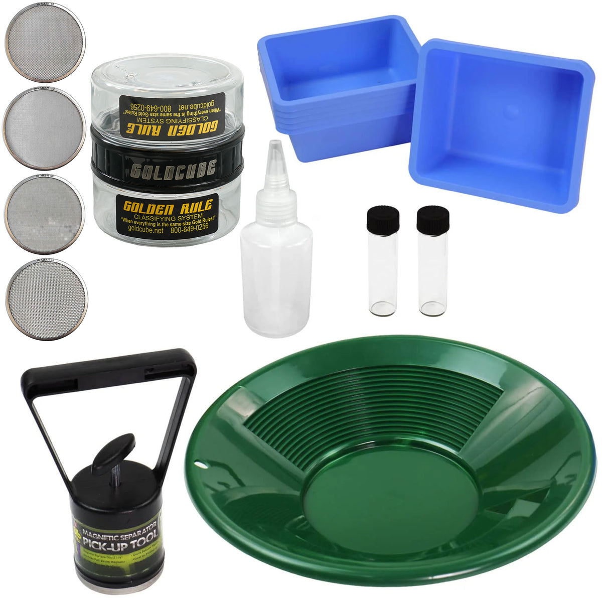 Gold Cube Gold Panning Fine Gold Super Concentrates Clean-Up Kit