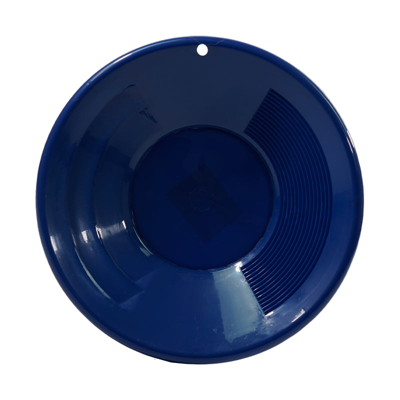 10" Plastic Gold Pan w/ Shallow & Deep Riffles for Gold Prospecting
