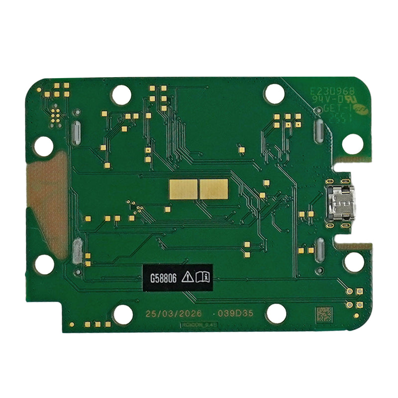 XP ICONX Remote Control PCB Replacement with LCD back view