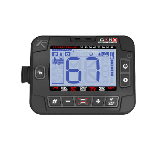 XP ICONX Wireless Remote Control Box Replacement with XP ICONX logo fornt view of screen