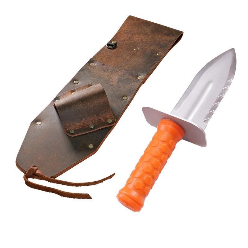 Brown Leather Sheath Right Handed, Quest Xpointer Land & Diamond Right Digger