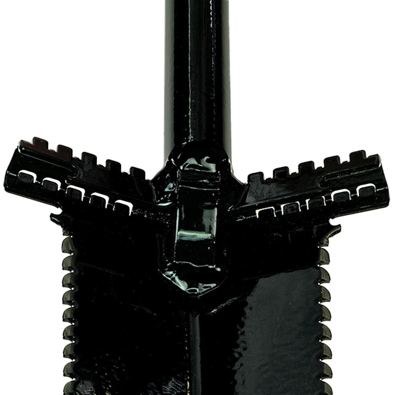 Anaconda NX-7 Tempered Steel 33" Shovel w/ Double Serrated Blade & Foot Pegs