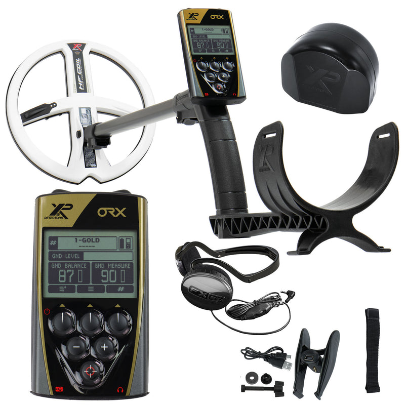 XP ORX Metal Detector w/ WSAudio Wireless Headphones and 9" Round DD Coil (Open Box)
