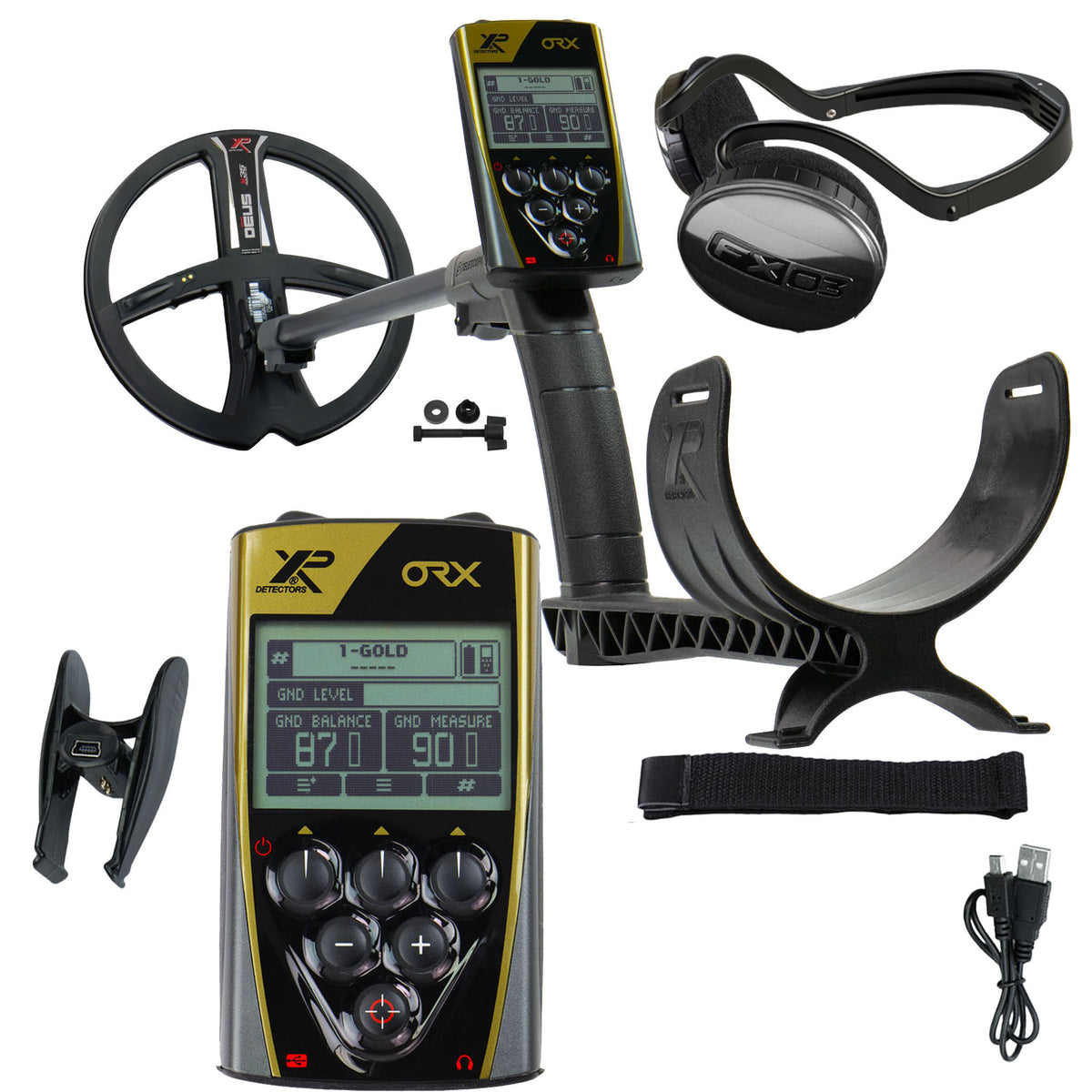 XP ORX Wireless Metal Detector with  9" X35 Search Coil, FX 03 Headphones,