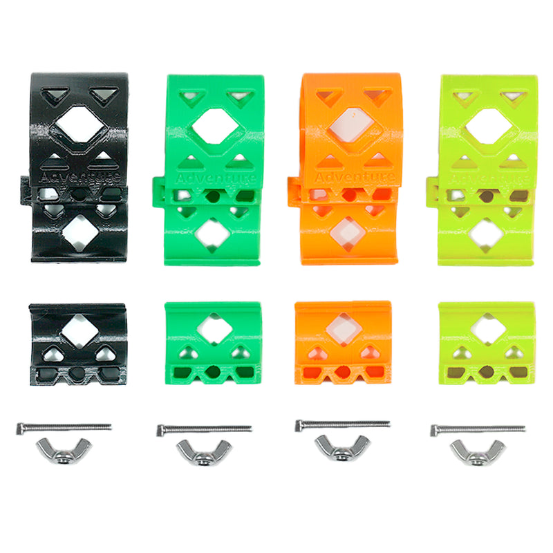 Detecting Adventure Shaft Mount Pinpointer Holder -  Black, Orange, Green, and Yellow