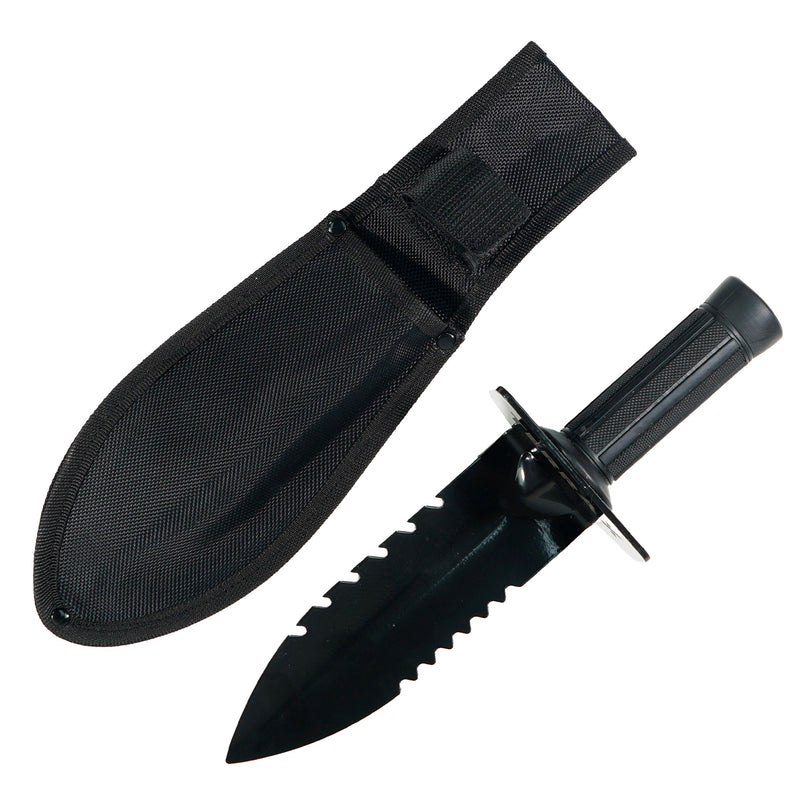 TerraX Heavy Duty Hand Digger - Shovel with Belt Sheath  Ideal for Landscaping, Gardening, Metal Detecting, and Gold Prospecting
