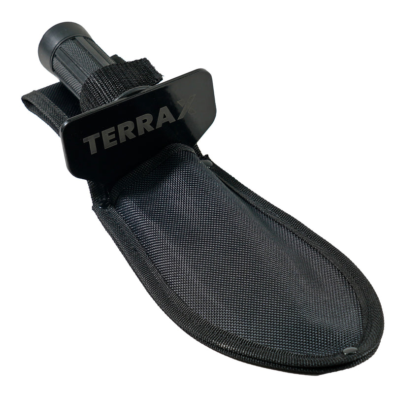 TerraX Master Digger 34" inch Shovel Serrated Shovel or Cutting Shovel with T-Handle with Protective Cover - Bundles Available