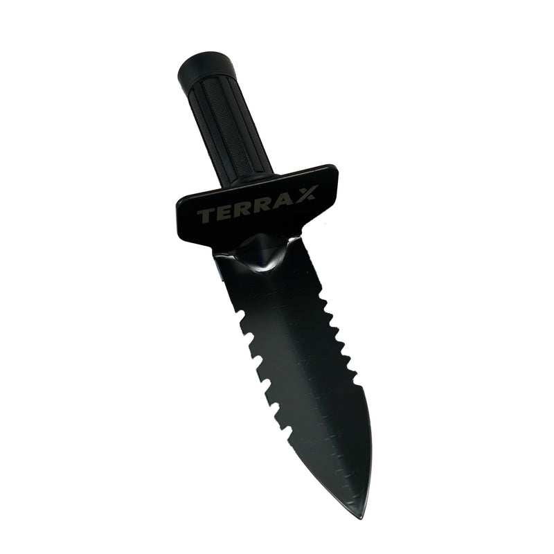 TerraX Heavy Duty Hand Digger - Shovel with Belt Sheath  Ideal for Landscaping, Gardening, Metal Detecting, and Gold Prospecting