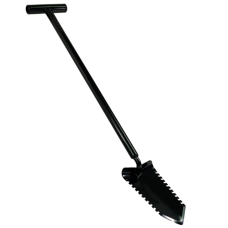 TerraX Master Digger 34" inch Shovel Serrated Shovel or Cutting Shovel with T-Handle with Protective Cover - Bundles Available