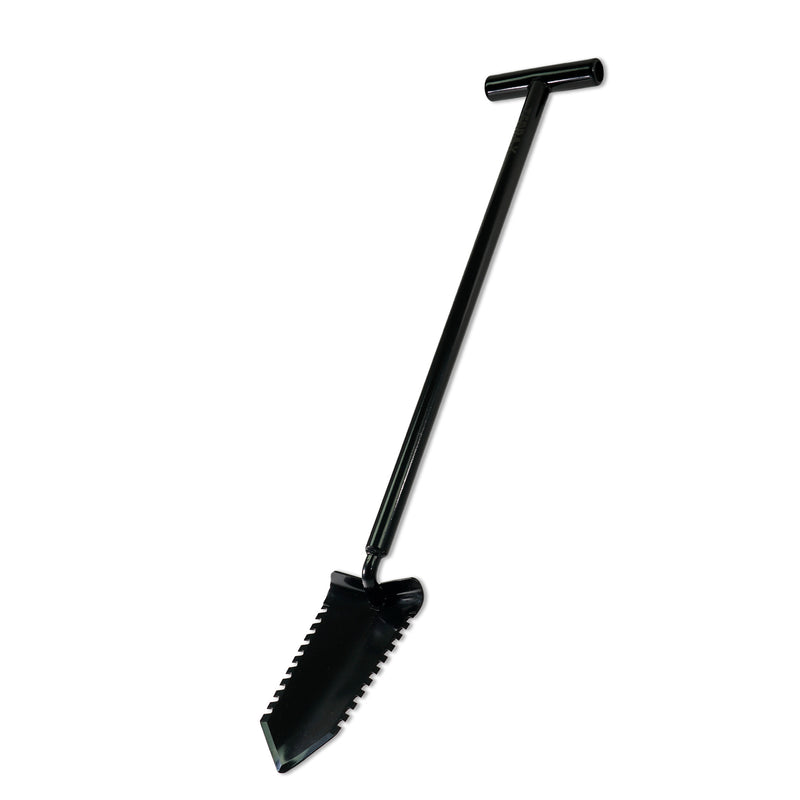 TerraX Master Digger 34" inch Shovel Serrated Shovel or Cutting Shovel with T-Handle with Protective Cover - Bundles Available