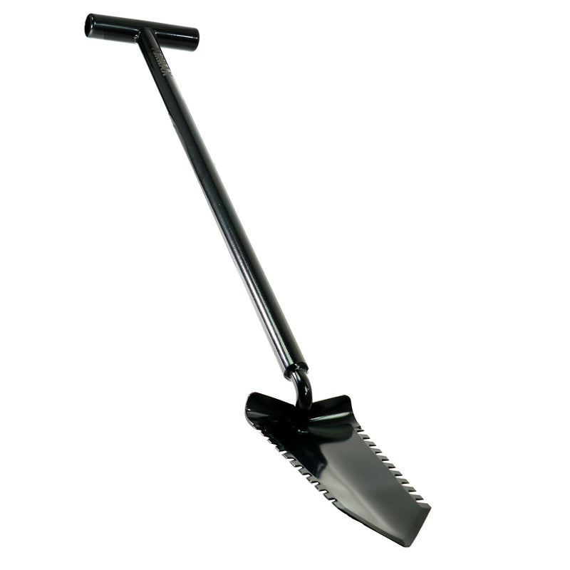 TerraX Master Digger 34" inch Shovel Serrated Shovel or Cutting Shovel with T-Handle with Protective Cover - Bundles Available