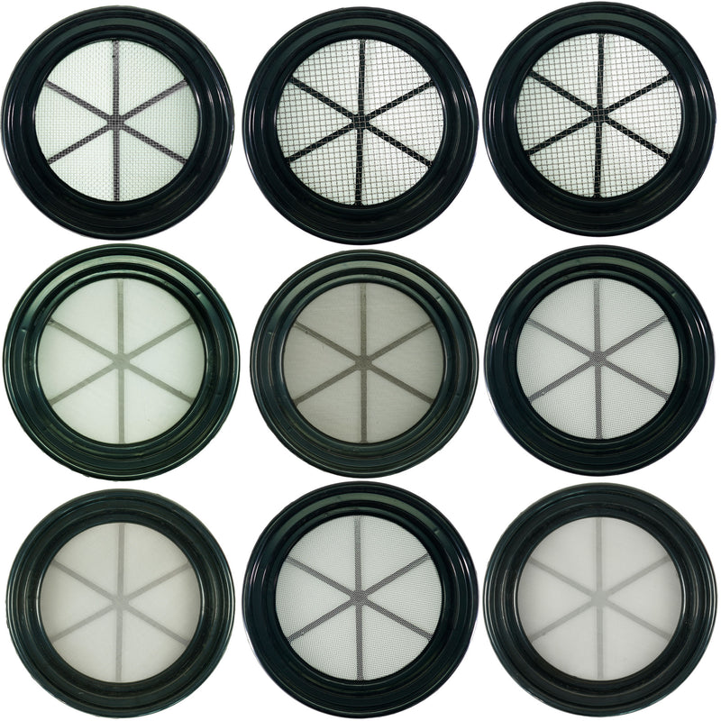 TerraX Black 13 1/4" inch Gold Sifting Classifier - Multiple Mesh Sizes Available