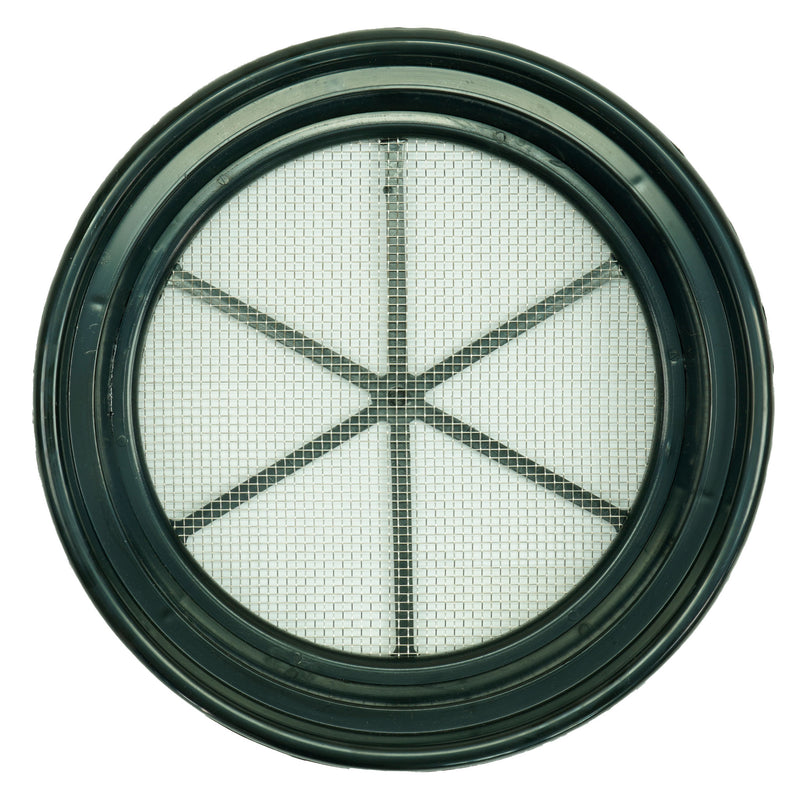 TerraX Black 13 1/4" inch Gold Sifting Classifier - Multiple Mesh Sizes Available