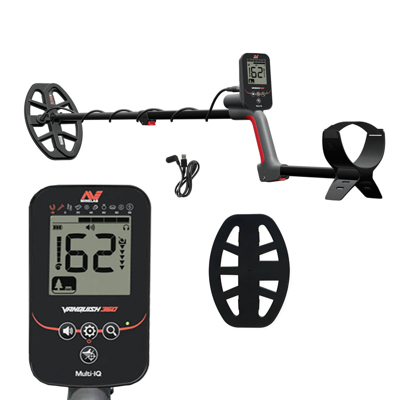 Minelab VANQUISH 360 Waterproof Multi-Frequency Metal Detector with PRO-FIND 15 Pinpointer