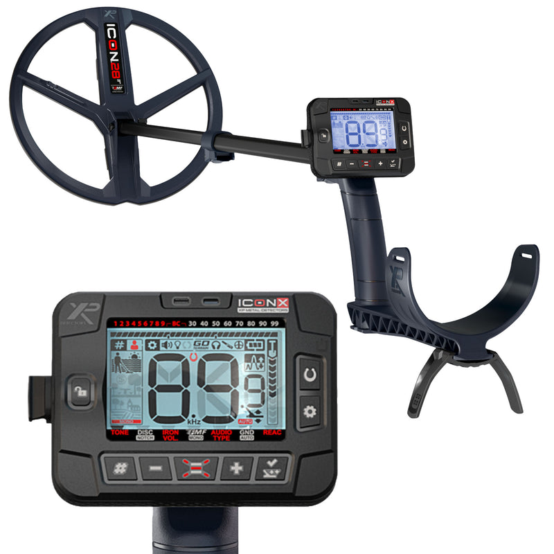 XP ICON-X Fast Multi Frequency Metal Detector with WSA ST and 11" FMF Search Coil