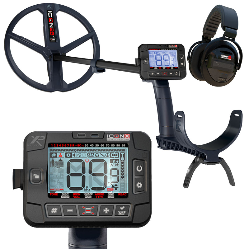 XP ICONX Adventure Pack - Wireless Metal Detector Bundle with Headphones, Pinpointer, Backpack & Finds Pouch
