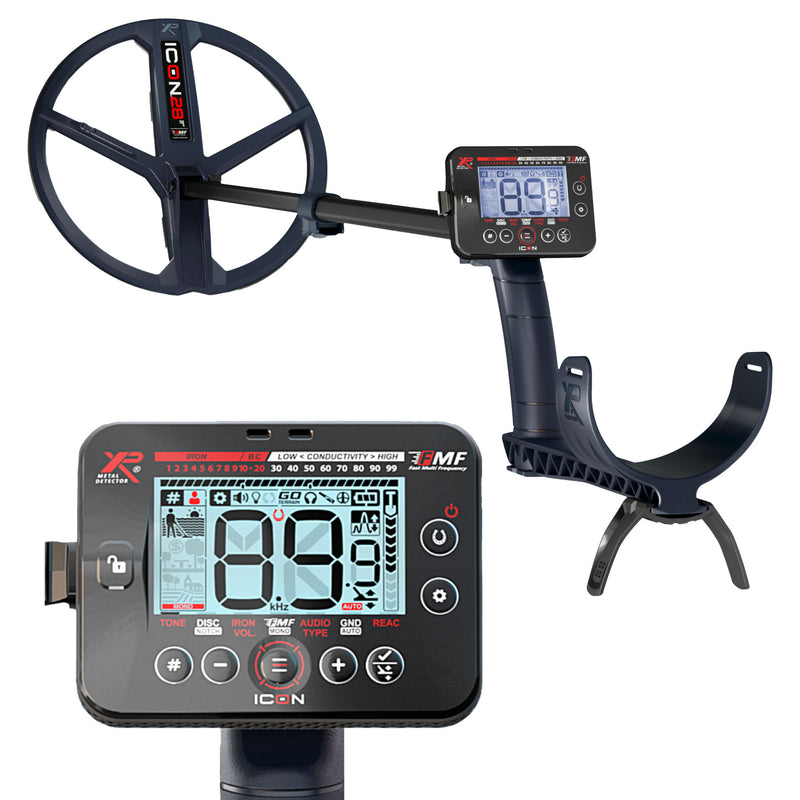 XP ICON Fast Multi Frequency Metal Detector with 11" FMF Search Coil