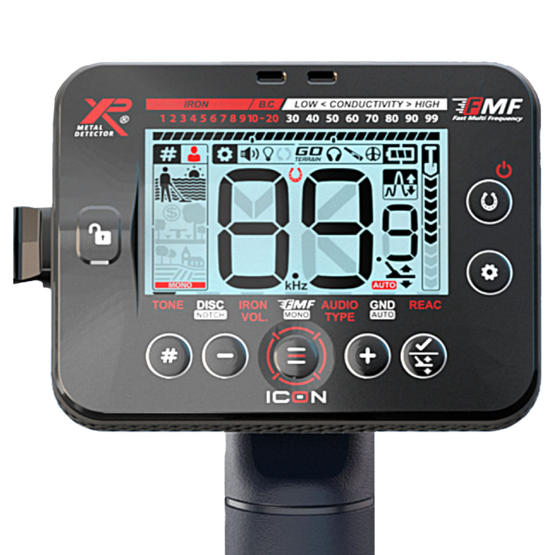 XP ICON Fast Multi Frequency Metal Detector with 11" FMF Search Coil