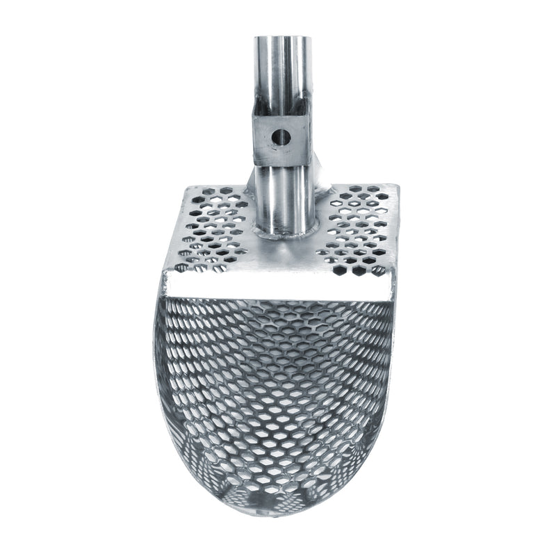 Dune Scoops Poseidon 10" x 5" Stainless Steel Metal Detector Sand Scoop Hexagon Holes