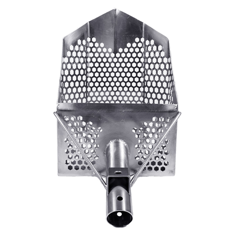 Dune Scoops ProSeries Typhon Beach Sand Scoop 1.5mm 304 Stainless Steel/Combined Holes 5-7-9mm and Carbon Fiber Rod with Handle