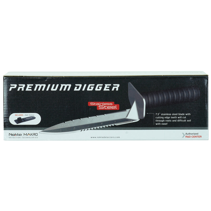 Nokta Premium Stainless Steel Digger Serrated Digging Tool with Sheath