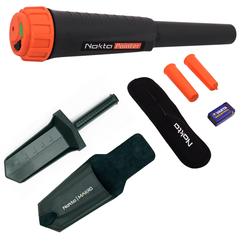Nokta Pointer Waterproof Pinpointer Metal Detector with Holster, Cover and Digger