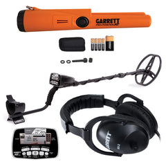 Garrett AT Pro Waterproof Metal Detector with MS-2 Headphones and Pro Pointer AT