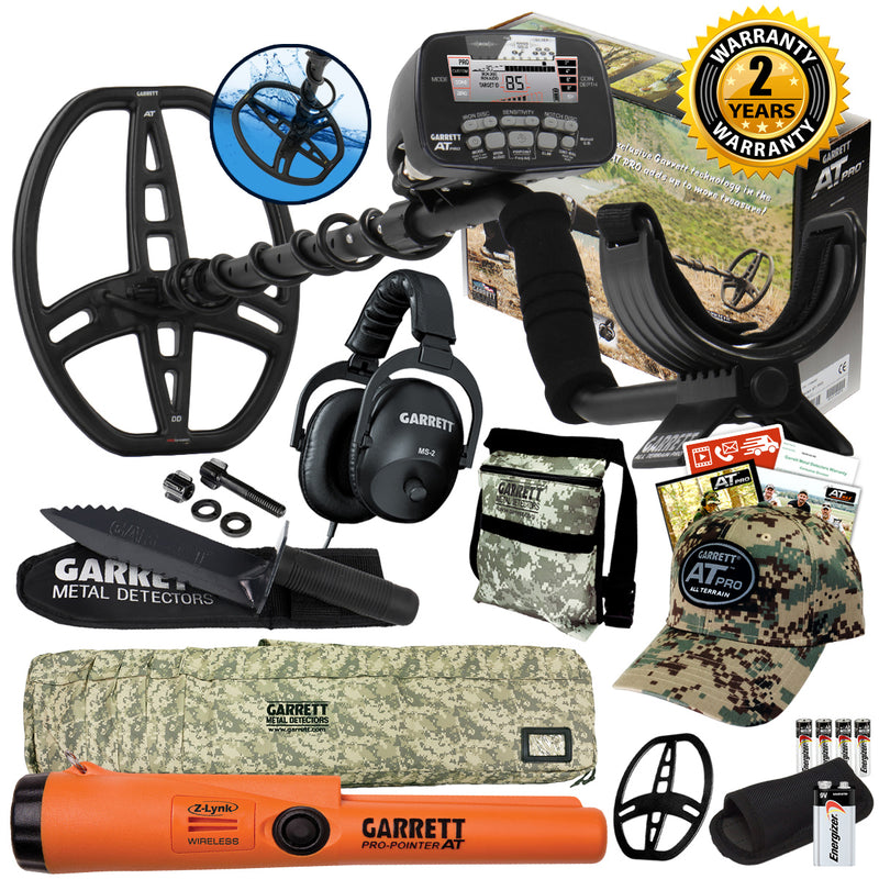Garrett AT Pro Metal Detector Diggers Special with Pro Pointer AT Z-Lynk
