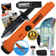 Garrett Pro Pointer AT Pinpointer with Garrett Edge Digger & Anodized Sand Scoop