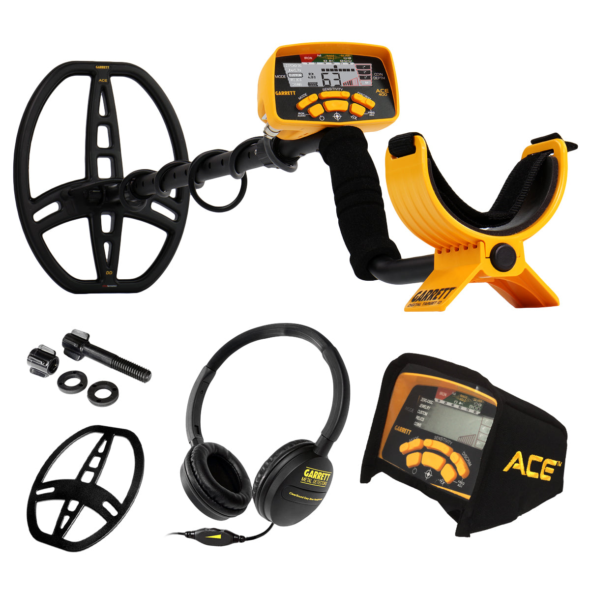 Garrett ACE 400 Metal Detector Pro-Pointer AT Pinpointer & Edge Digger