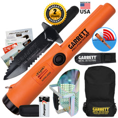 Garrett Pro Pointer AT Z-LYNK Pinpointer with Backpack, Digger & Sand Scoop