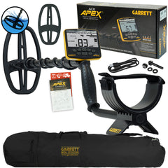 Garrett ACE APEX Metal Detector with  6 x 11 DD Viper Search Coil Garrett Carry Bag