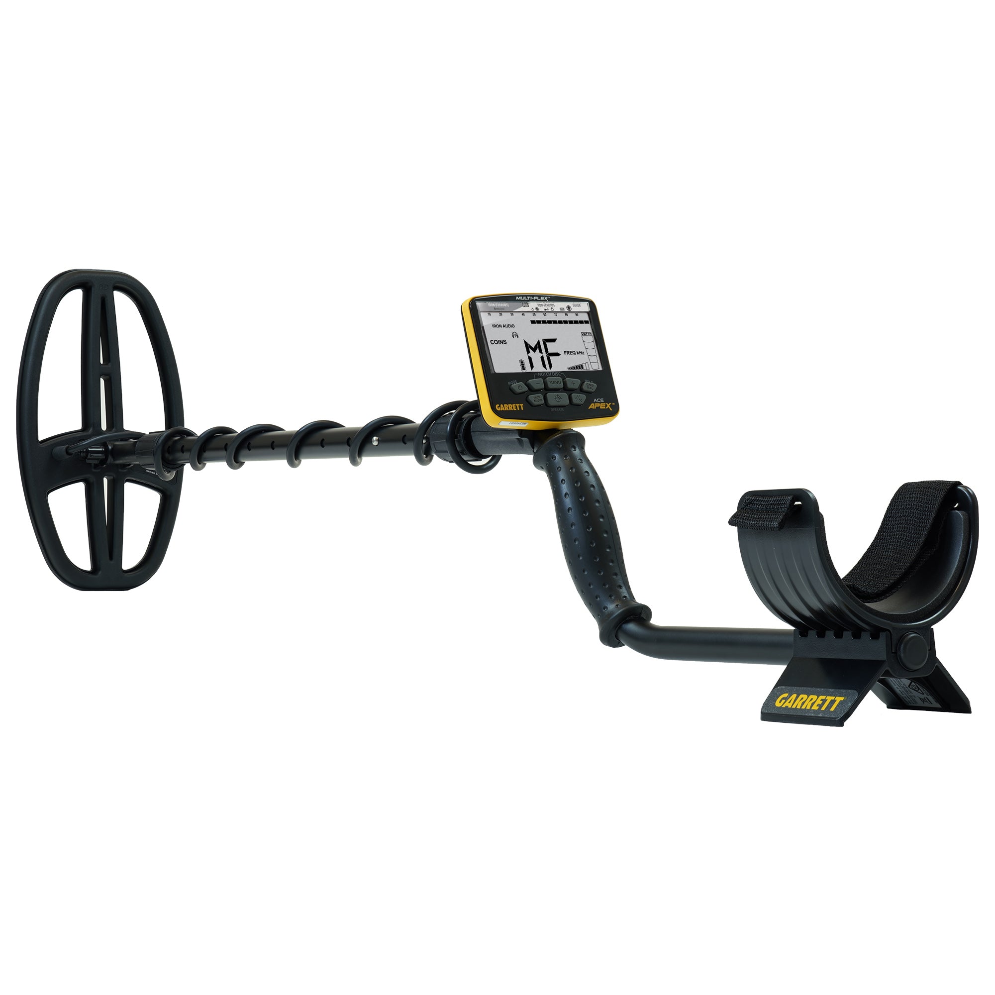 Garrett ACE APEX Metal Detector with 8.5 x 11 Multi-Flex Raider Coil and Z-Lynk