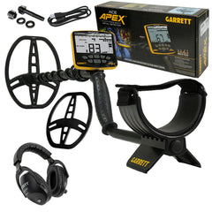 Garrett ACE APEX Metal Detector with 8.5 x 11 Multi-Flex Raider Coil and Z-Lynk