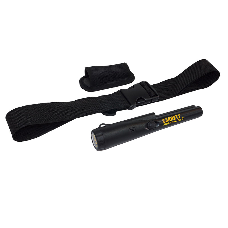 Garrett Pro-Pointer II Detector Pinpointer Probe and Garrett Web Belt Black