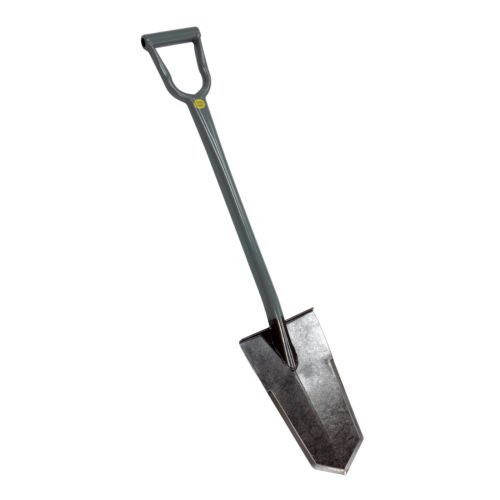 Lesche Super Sampson Grey D-Handle Shovel w/ Heat Treated Blade