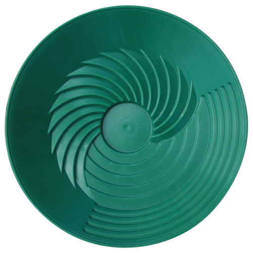 TurboPan Gold Prospecting Tools 10" Green Plastic Gold Pan