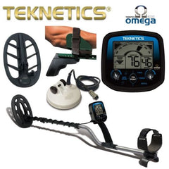 Teknetics Omega 8500 Metal Detector Combo with 5" DD Search Coil, 10" DD Search Coil, 11" DD Search Coil