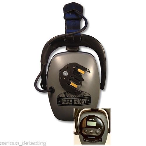 DetectorPro Gray Ghost XP Headphones for Cordless XP Deus | Deus II Detector