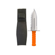  orange and silver digger with black sheath