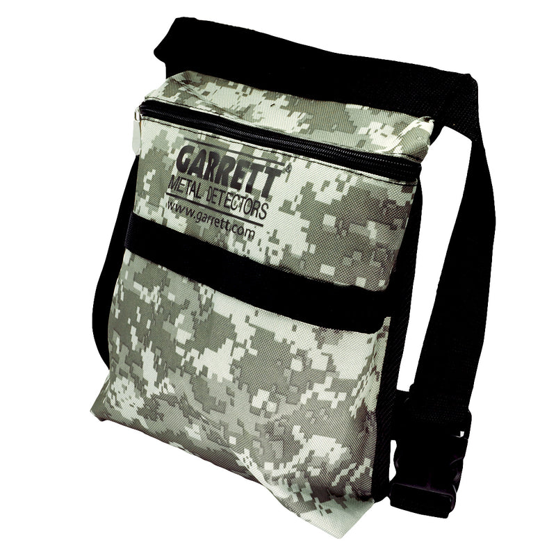 Garrett Camo Metal Detector Digger Finds Pouch & AT GOLD Logo Baseball Cap OS
