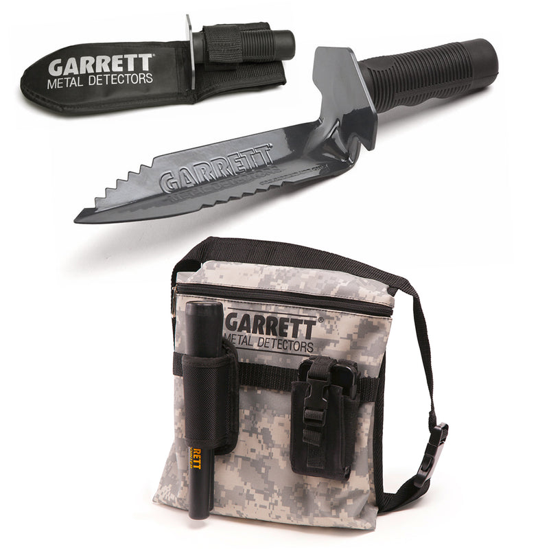 Garrett Edge Digger w/ Sheath &amp; Camo Finds Pouch Combo