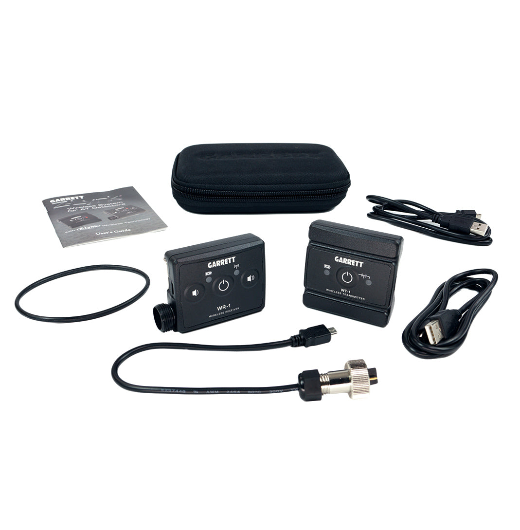 Garrett Z-Lynk Wireless System 2-pin headphone jack AT Transmitter &amp; Receiver