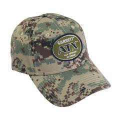 Garrett Camo Metal Detector Digger Finds Pouch & ATX Logo Baseball Cap Hat OS