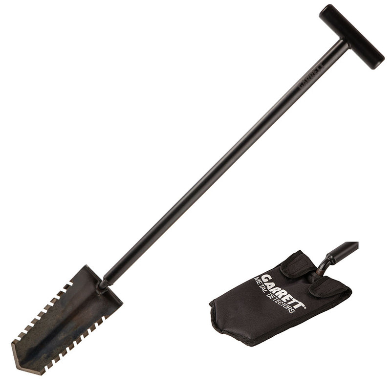 Garrett All Terrain Dig Pouch, Edge Digger Spade and Razor Relic Shovel Bundle